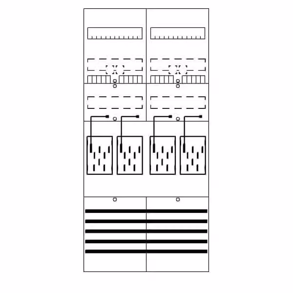 Pannello di contatori Striebel 7RE 4Z BF27M4 precablato con BKE-I 2CPX054163R9999