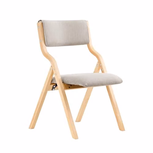 SoBuy Sedia Pieghevole da Pranzo in legno, imbottita e montata, 49x80x54cm