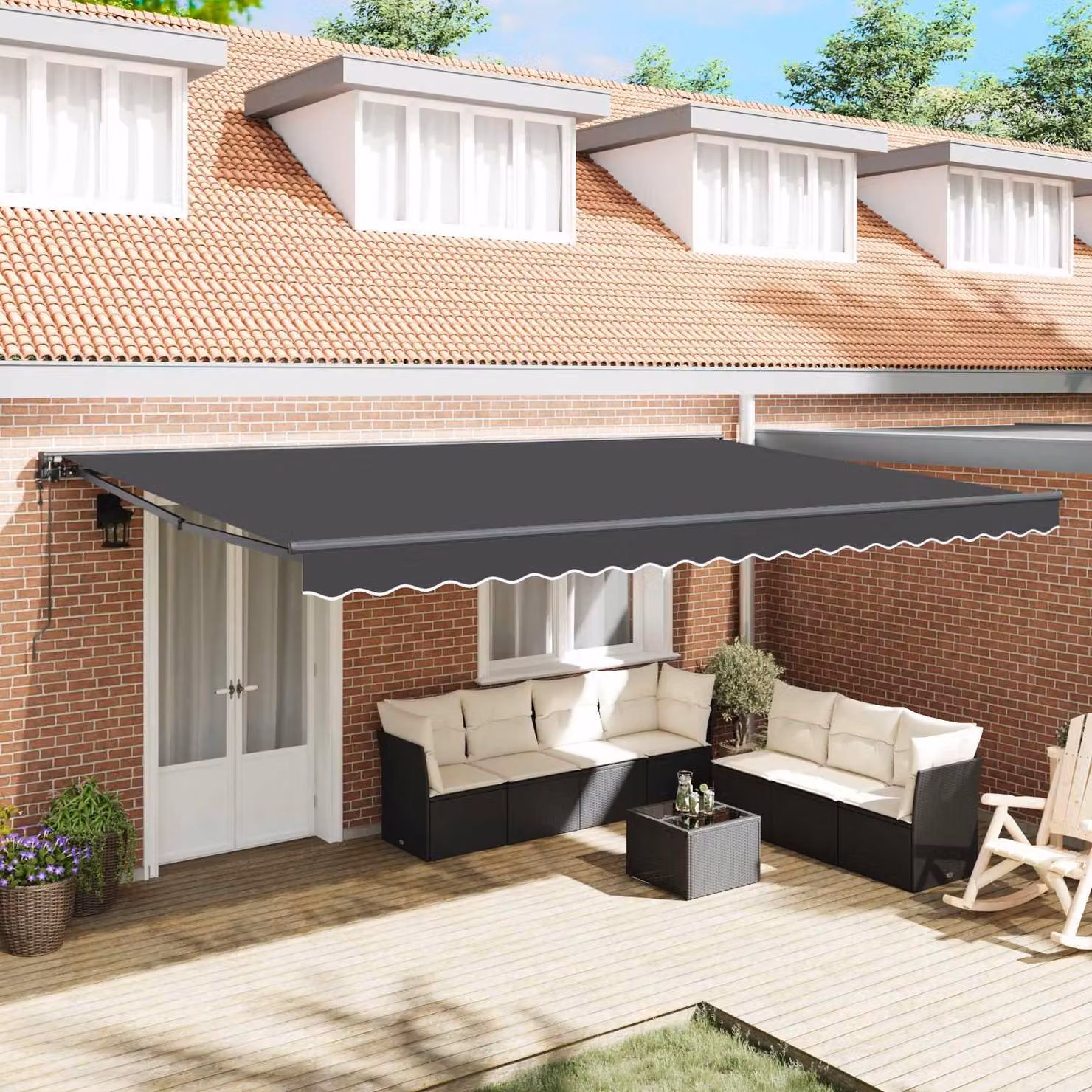 Maison Exclusive - Telaio per tenda da sole antracite 500 x 300 cm