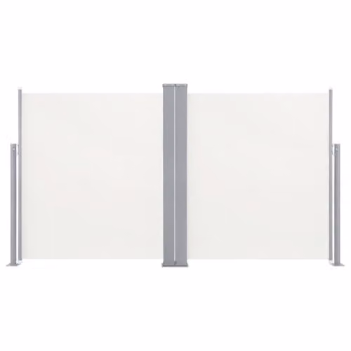 Helloshop26 Tenda da sole paravento Tenda a pannello laterale retrattile di Patio Giardino Terrazza Balcone Protezione Visiva Schermo 170 x 600 cm Crema 02_0007053