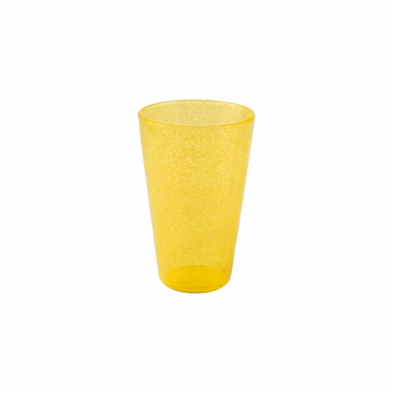 Bicchiere alto da bibita Memento Synth metacrilato, Giallo, 6 pezzi