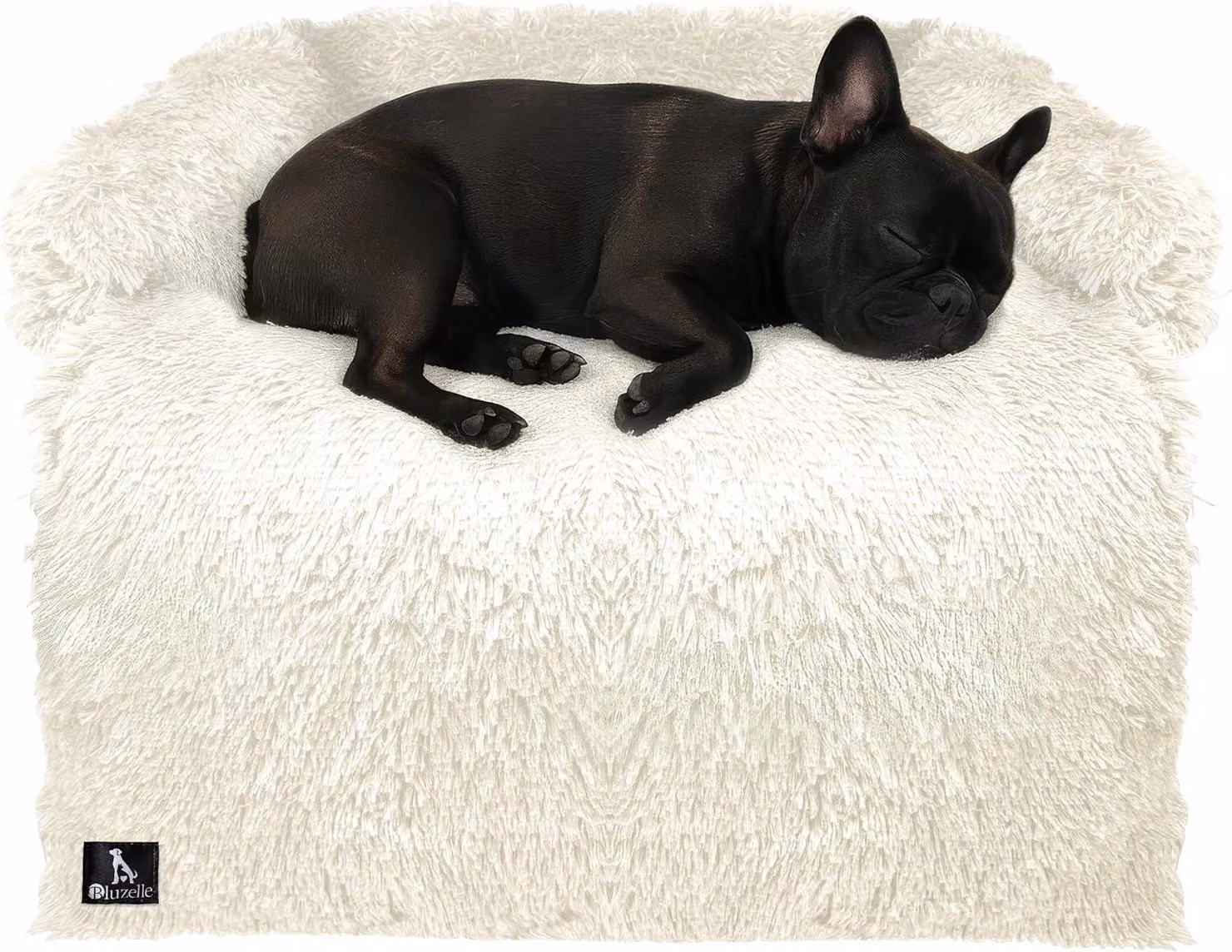 Cuccia per cani di piccola taglia, in peluche, impermeabile, lavabile, colore crema
