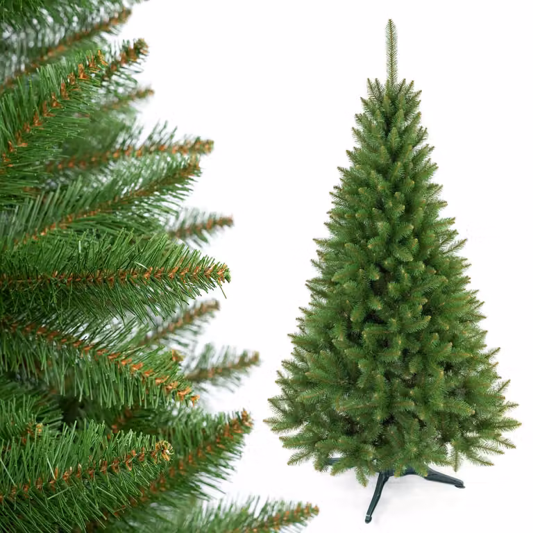 Abete natalizi di alta qualità, su un supporto premium, altezza 200 cm, con fitti rami e aspetto naturale. Damich