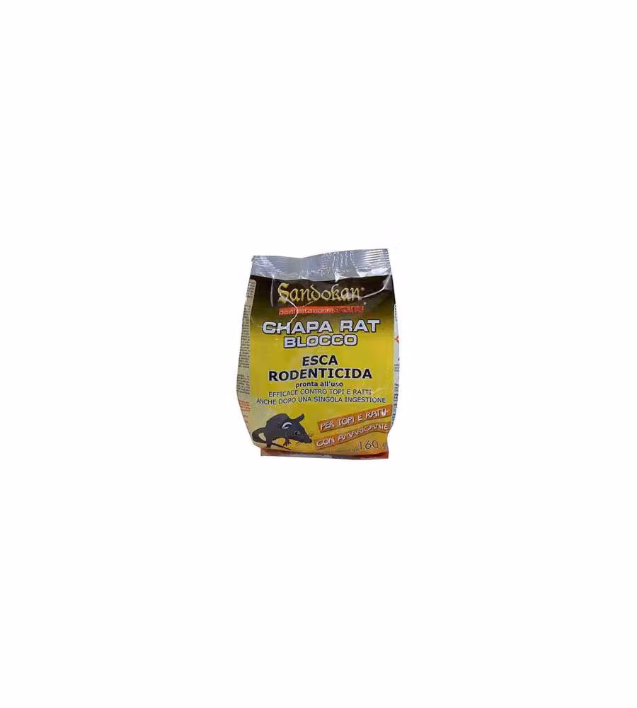 Sandokan Ricarica Esca per Topi 160 g - Rodenticida Chapa Rat