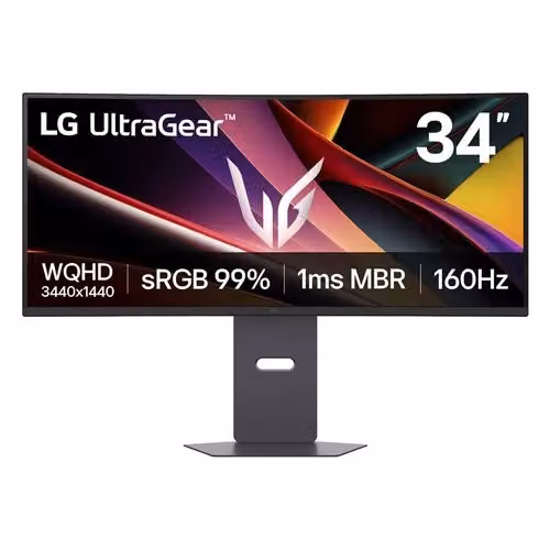 Monitor Gaming LG UltraGear 34 pollici Curvo WQHD 160Hz 1ms Nero 34G600A B AEU – 2