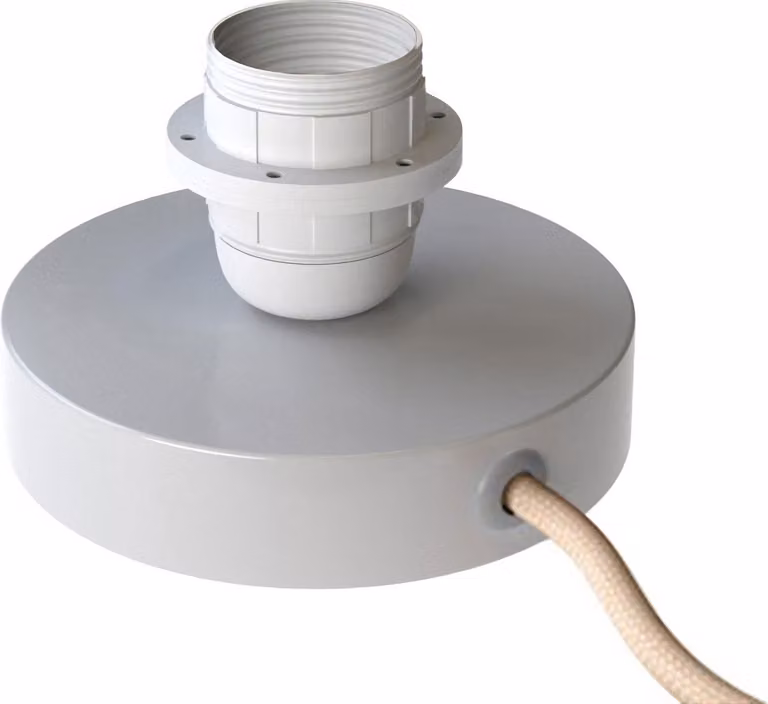 Posaluce per paralume - Lampada da tavolo in metallo