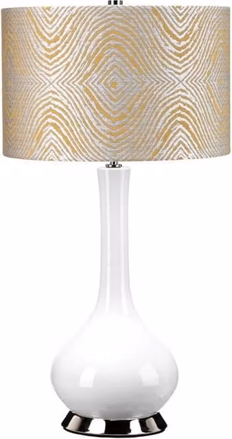 Lampada da tavolo ceramica gialla 69cm Milo E27 Elstead