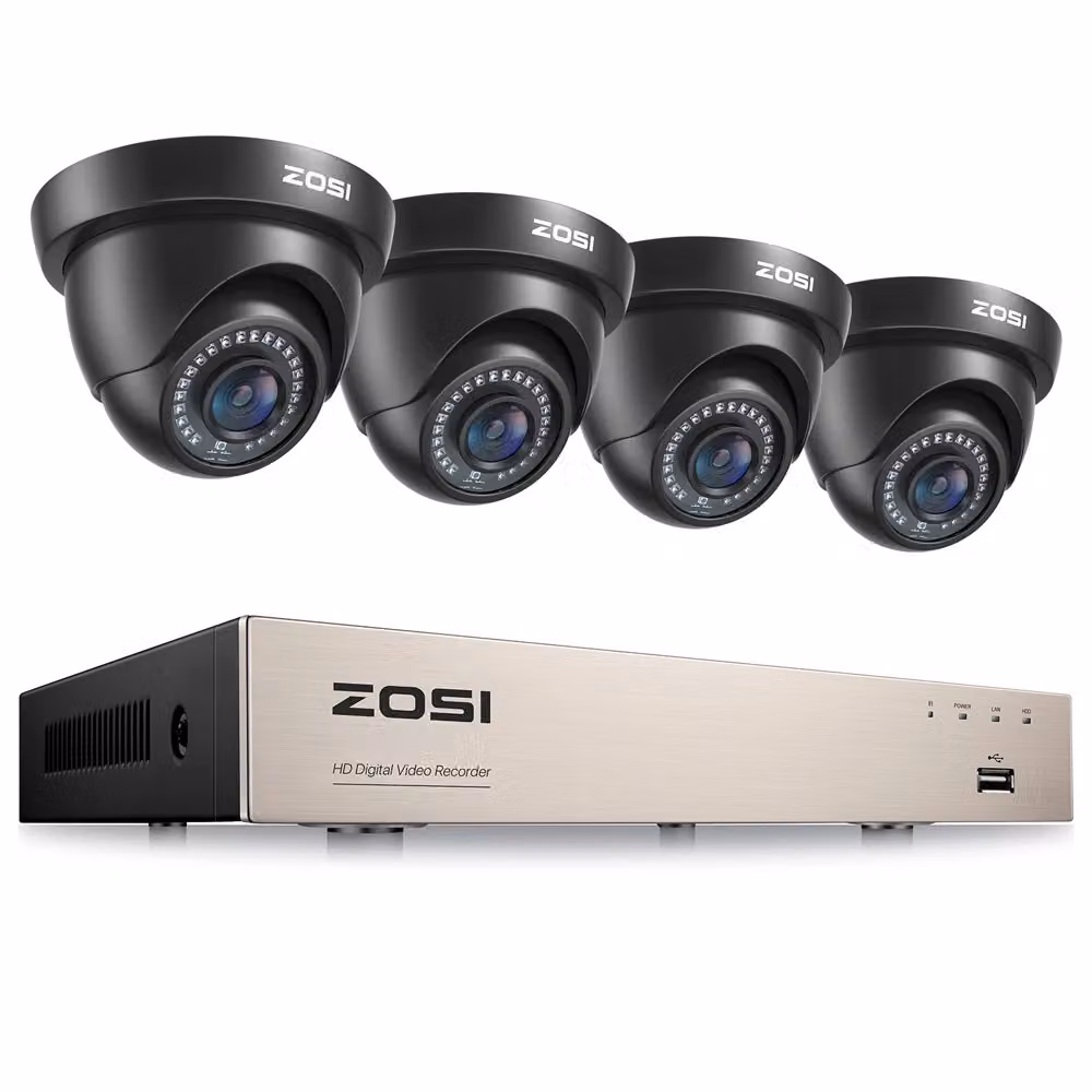 Sistema di telecamere di sicurezza, risoluzione 1080P, tecnologia di compressione H265+