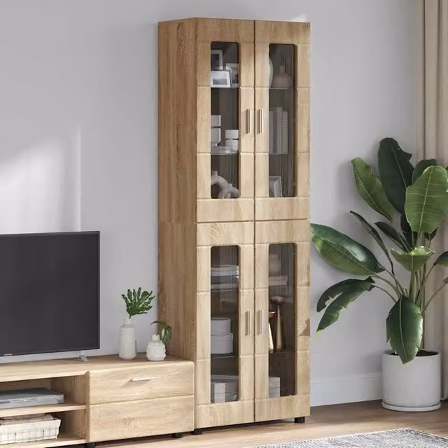 Credenza FLORIN 60 x 35 x 182 cm Rovere Sonoma 3397906