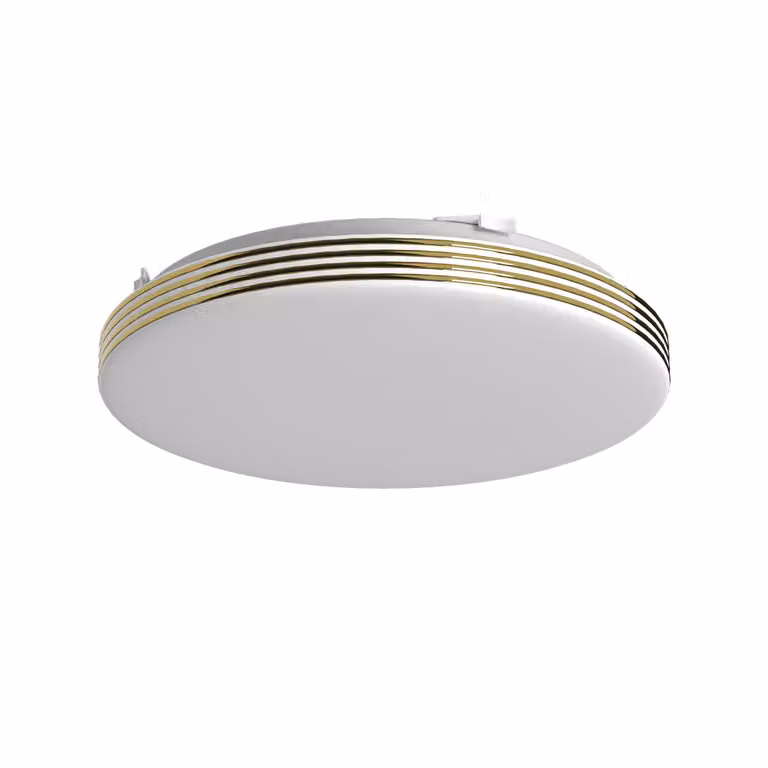 Plafond rotondo 26 cm LED 10W bianco/oro Bever Milagro