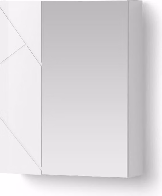 Mobiletto a specchio Livinity Ronco Bianco lucido/bianco 60 x 75 cm, Model 53131