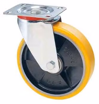RUOTA INDUSTRIALE GIREVOLE ART. 22 AVO 200x40 mm - portata 300 kg