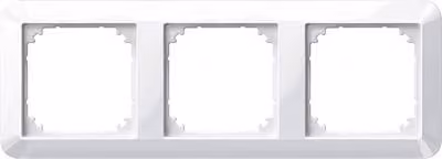 Merten cornice a 3 ingressi 1-M, sistema M bianco polare lucido 389319 (389319)