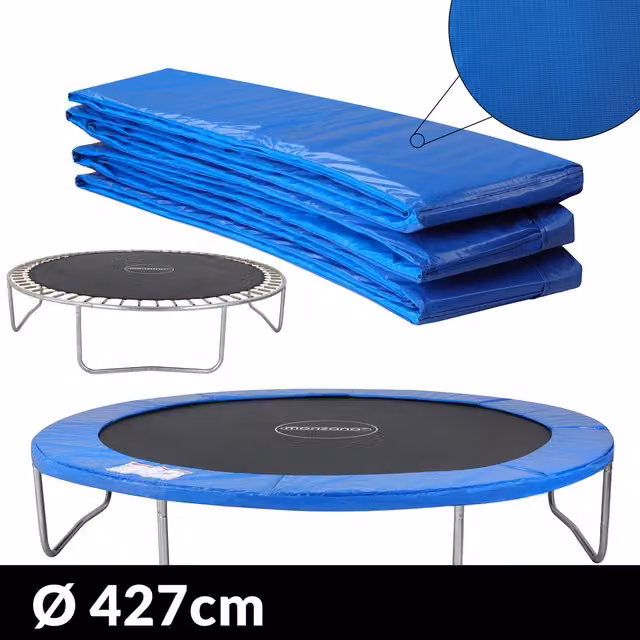 Copri bordo per trampolino Monzana blu in PVC, Ø 426 cm