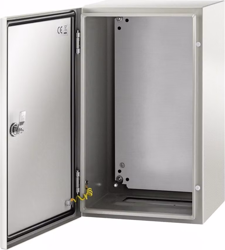 Armadio in acciaio NEMA, 20 x 12 x 10'' Scatola elettrica in acciaio NEMA 4X, IP66 impermeabile e resistente alla polvere, scatola di derivazione elettrica per esterni/interni, con piastra di montaggio