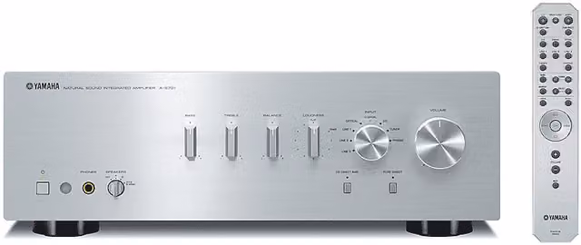 Amplificatore finale Yamaha A-S701SI2 con Bluetooth e ingresso ottico, 2.0 canali, 320 W, Silver