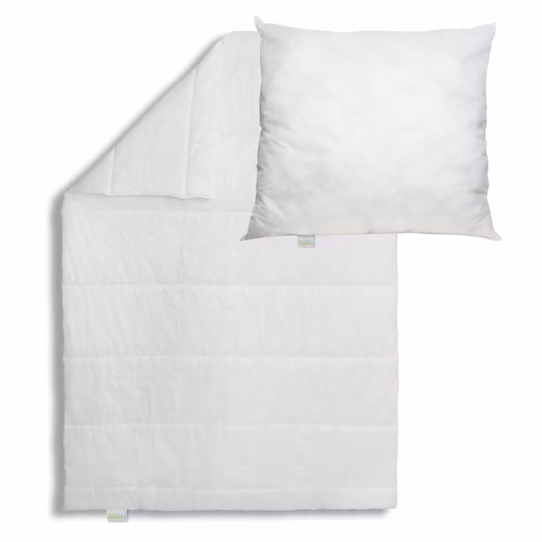 Piumino 155 x 220 cm + cuscino 80 x 80 cm, coperta estiva, trapunta leggera, adatta a chi soffre di allergie, Bodyprotect ECOLine