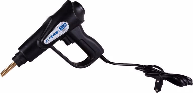 Saldatore in plastica 70W Con 200 graffe - Versatile per le riparazioni, Incl. illuminazione a led e borsa per il trasporto, Ideale per progetti creativi.