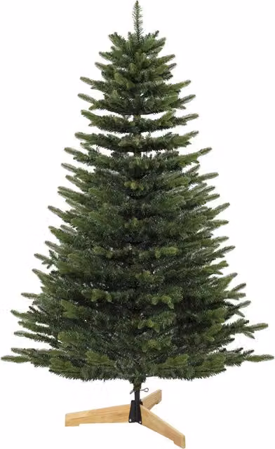HOMCOM Albero di Natale 180 cm abete Fraser con base in legno e 988 punte realistiche, verde   Aosom Italy