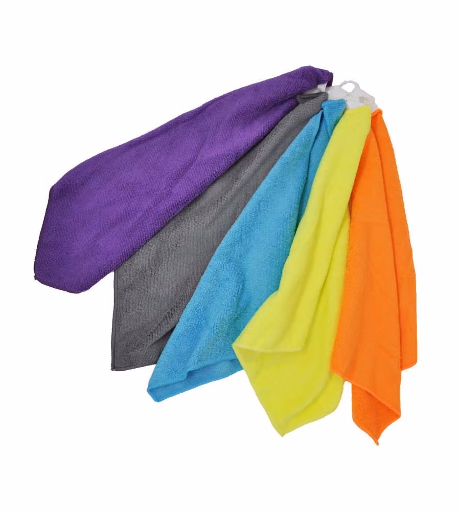 Pippo Set 5 Panni in Microfibra Colorati 40x30 cm Lavabili in Lavatrice