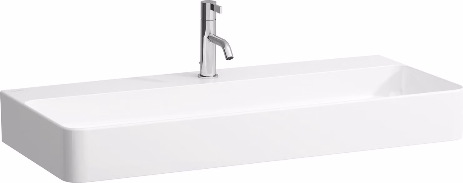 LAUFEN VAL lavabo à poser, 1 trou pour robinet, sans trop-plein, US fermé 950x420mm, H8162874001111, H8162874001111