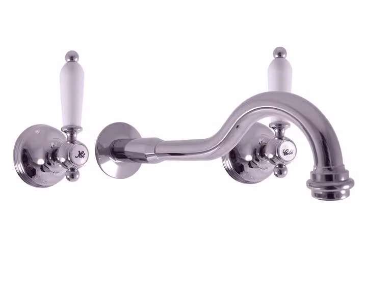 Miscelatore per lavabo con rubinetto integrato MORAVA RETRO, colore: cromo (MK531)