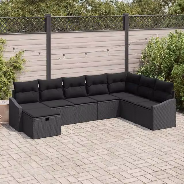 Set di divani 8 pz polyrattan 3360664