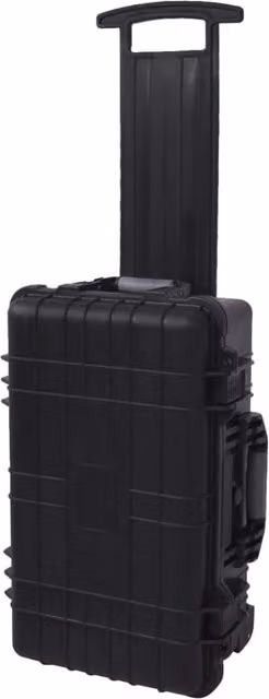 Valigia portautensili multifunzionale impermeabile in plastica nera con inserti in schiuma L: 56 cm – 1