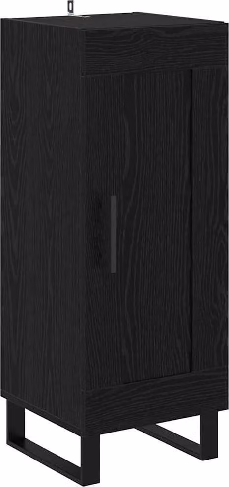 Credenza Rovere Nero 34,5 x 34 x 90 cm