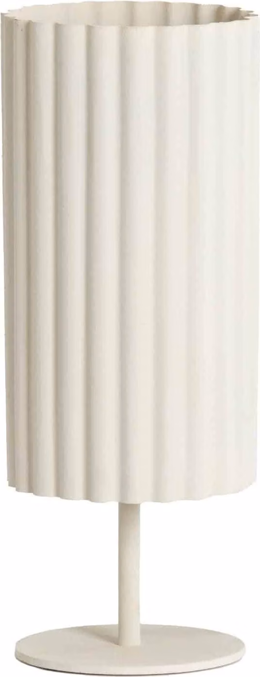 Lampada da tavolo - beige - Ardales - tessile - lampada d'atmosfera - E27 - 1892343 - Light & Living