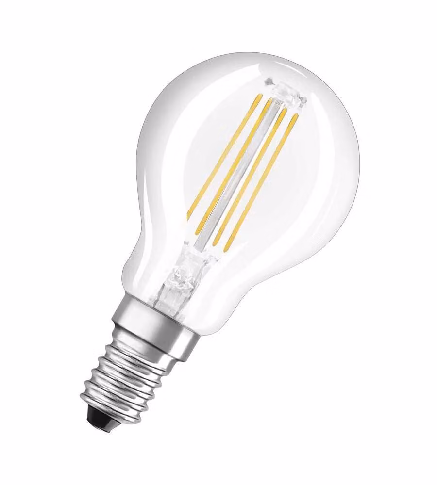 Lampadina LED Osram Star Classic P40 Filamento 4W 840 Trasparente E14