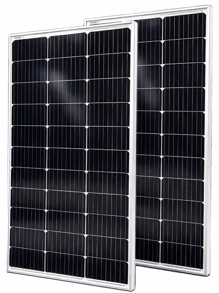 Pannello solare, potenza 100W, alta efficienza, vetro, confezione da 2 pezzi