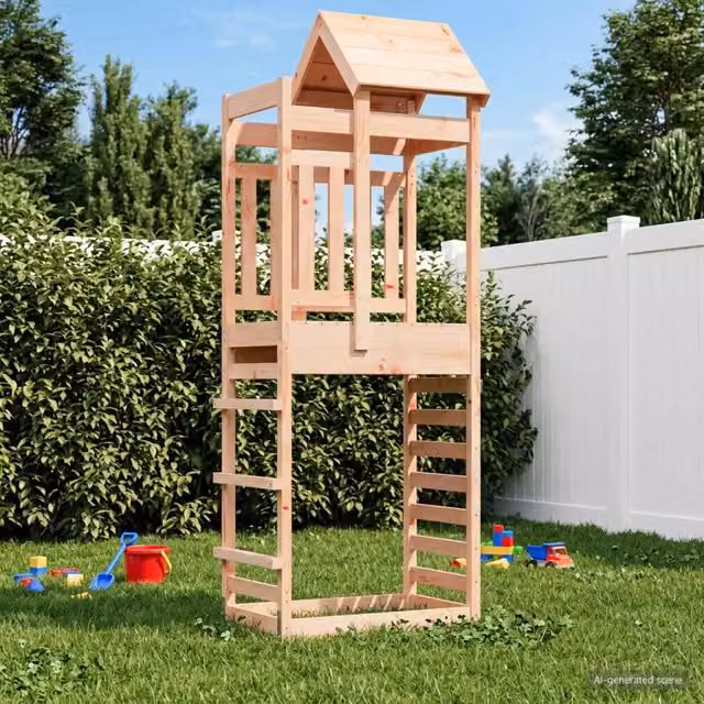 Torre da Gioco Marrone 52,5 x 85 x 238 cm Legno Douglas Solido 3417206