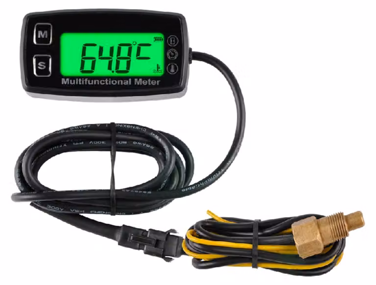 Contagiri digitale e contagiri con indicatore della temperatura dell'acqua