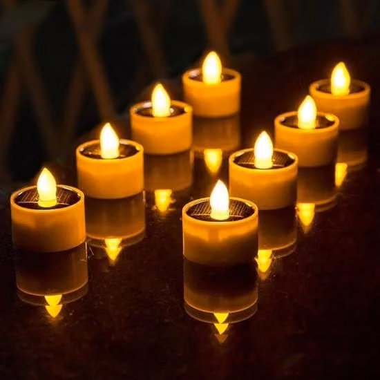 Set di 8 Lanterne Solari LED con Luce Bianco Caldo, Impermeabili IP54 per Giardino e Terrazza