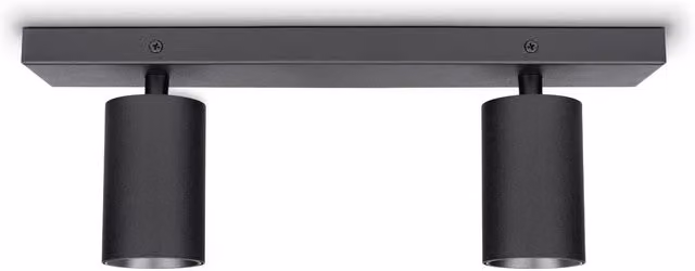 Lampada da parete e soffitto Vito nero