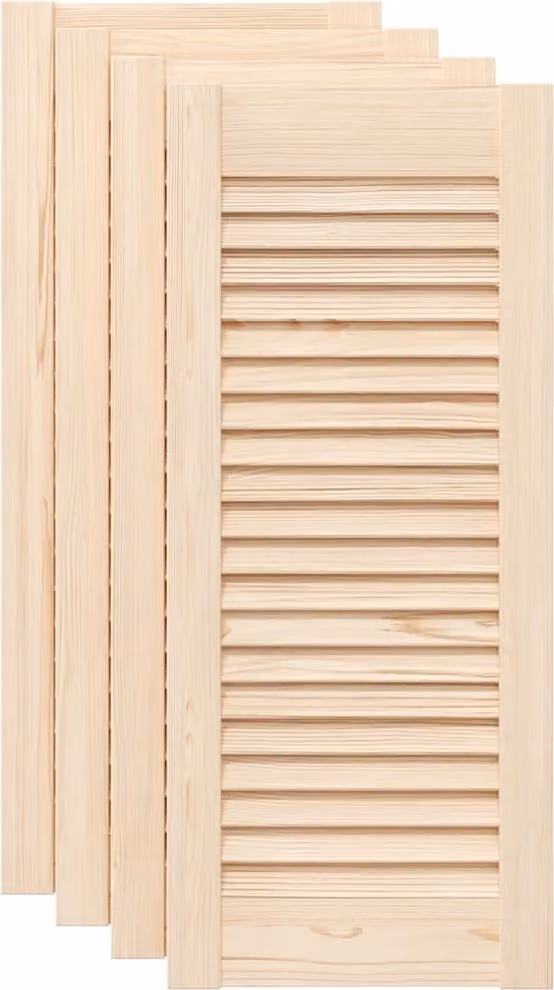 Ante con Design a Lamelle 4 pz 69x29,5 cm in Legno di Pino