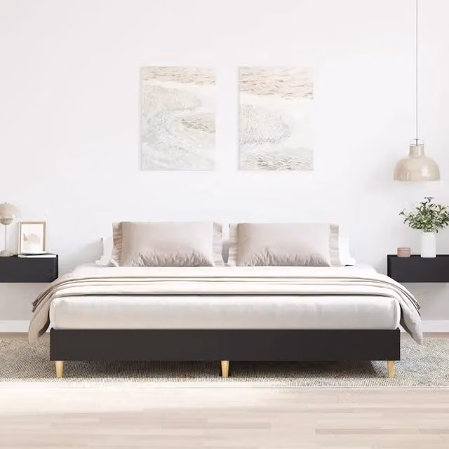 Giroletto vidaXL in legno di pino nero per bambini L: 180 cm, P: 200 cm, H: 25 cm – 1