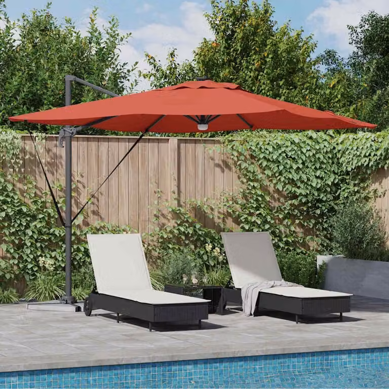 Maison Exclusive - Ombrello da sole per esterni, modello Roma, dimensioni 286 x 284 x 270 cm, realizzato in alluminio e poliestere