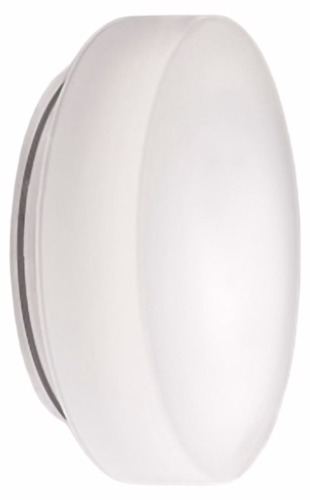 Zafferano Lampada da parete e soffitto, vetro e policarbonato, ø 300x100 mm, LED 11.5 Watt, con sensore di movimento, 3000K, IP44, bianco