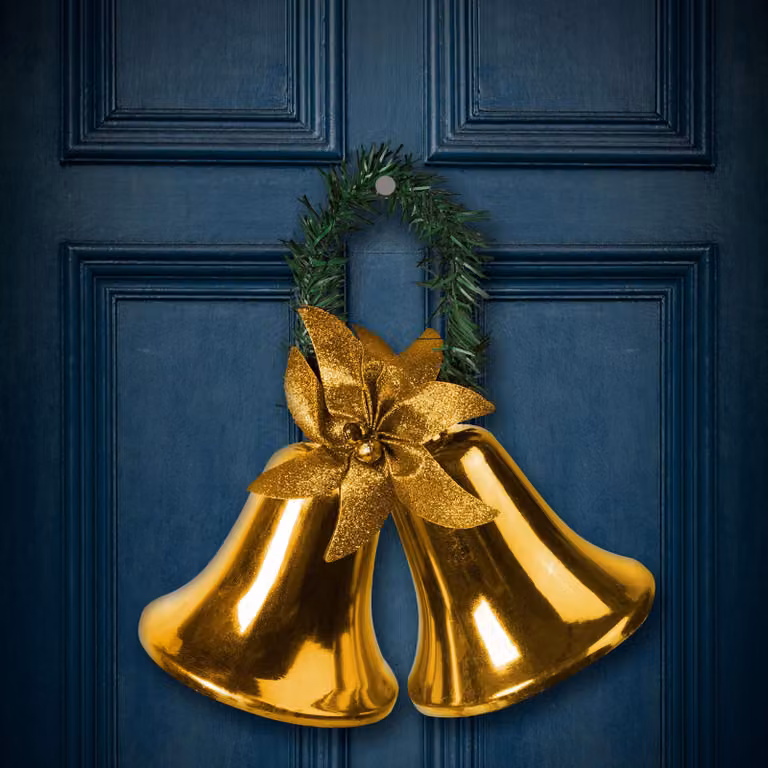 Decorazioni natalizie - Campanello - color oro