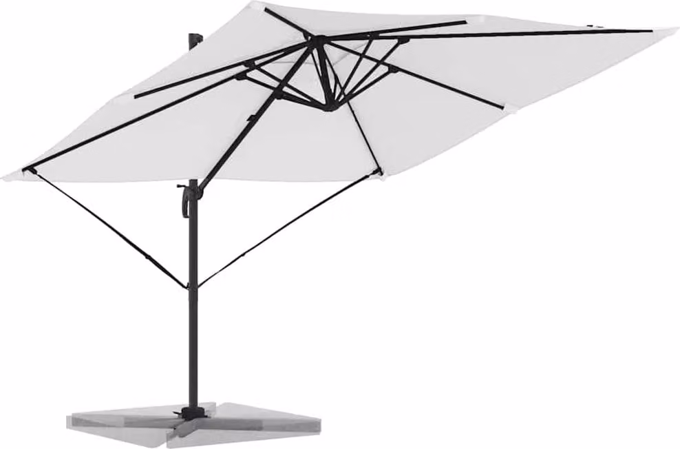 Parasol Roma Beige 286 x 284 x 265 cm Alluminio e Poliestere