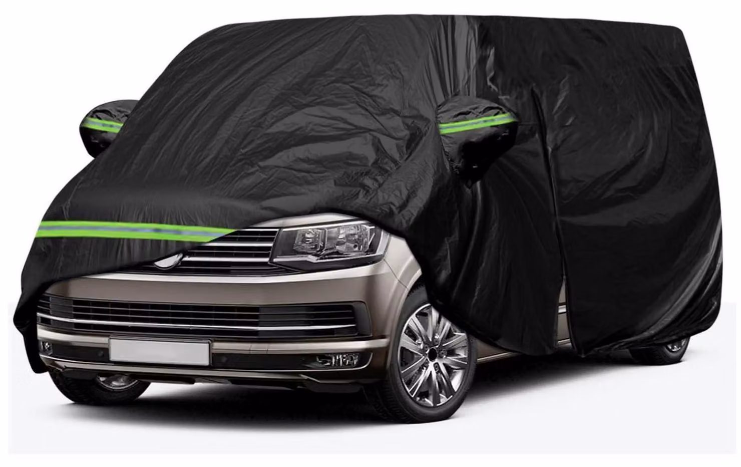Copertura impermeabile per furgoni VW T5 T6 a passo corto, colore nero, tipo "garage completo", protezione per tutte le condizioni atmosferiche, adatta a veicoli fino a 490 cm