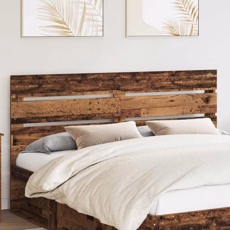Testiera per letto moderna vidaXL in legno ingegnerizzato color marrone