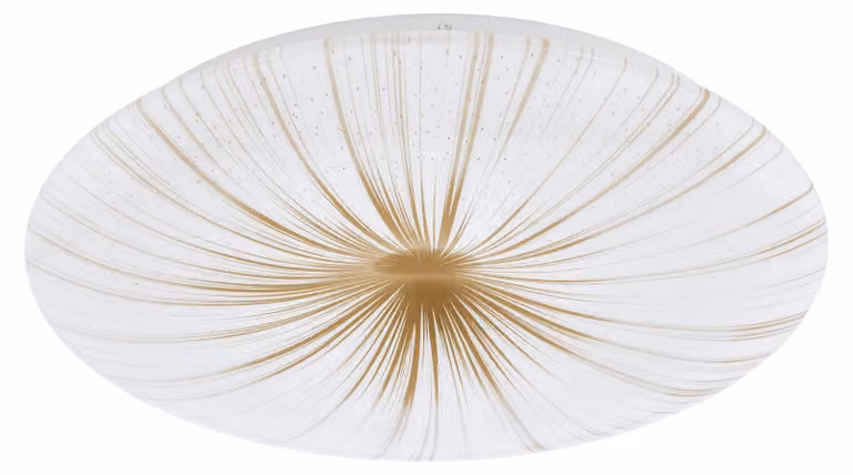Plafoniera Contemporanea Nieves 1 Acciaio Bianco Luce Led Integrato 19,5W