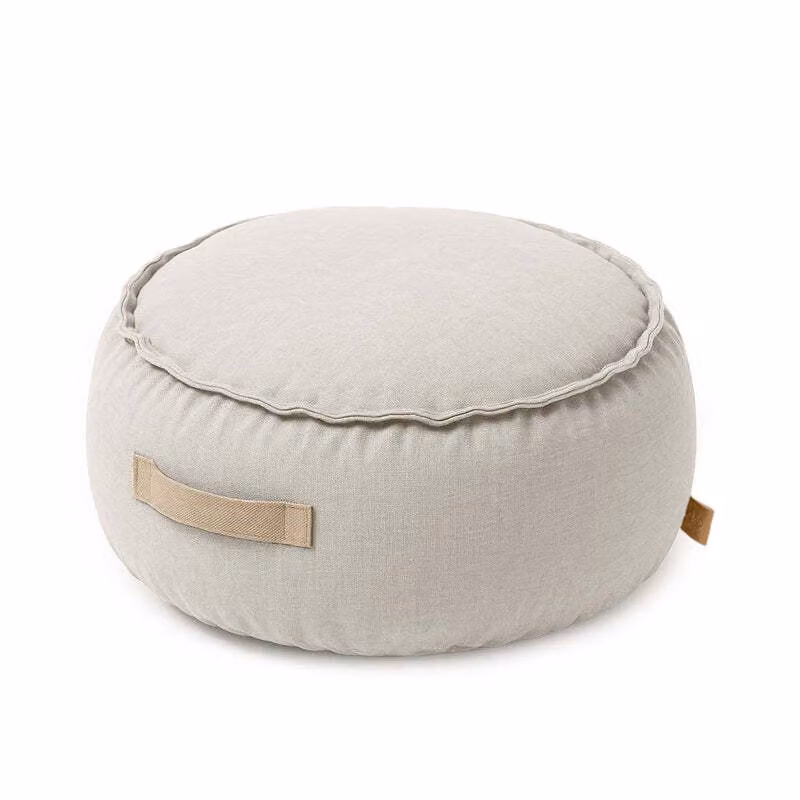 Pouf per bambini da esterno, Outzy Sakobag rotondo beige