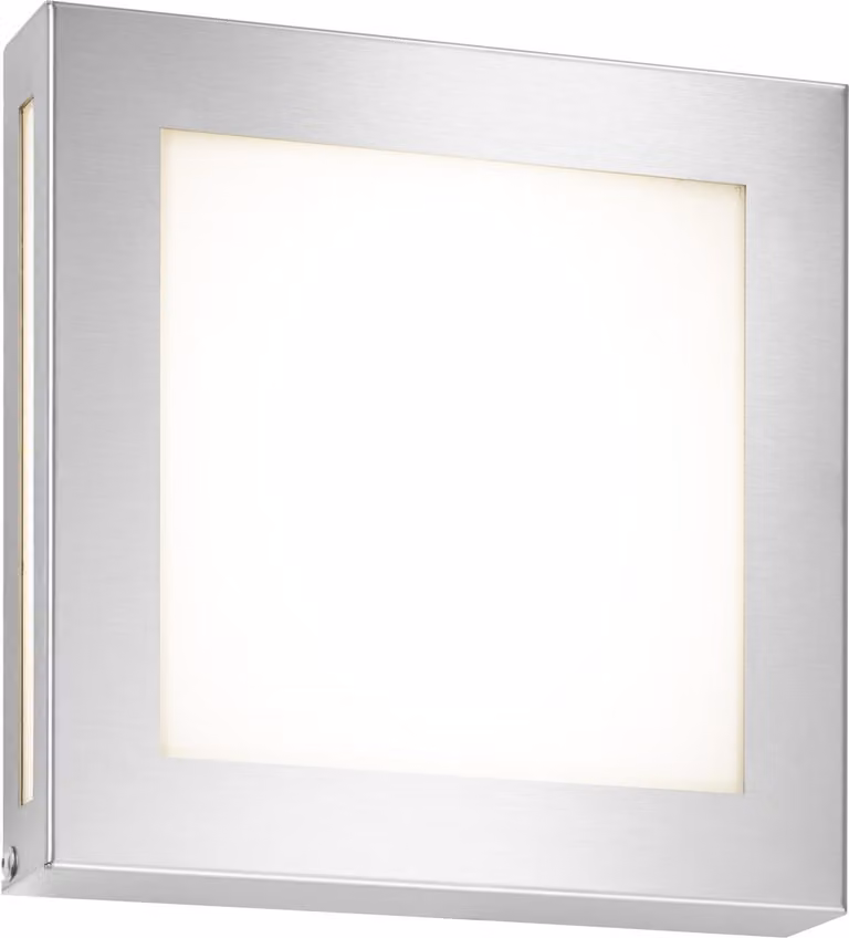 CMD 116/LED Applique piatta in acciaio inox quadrata IP44 LED 12W 3000K
