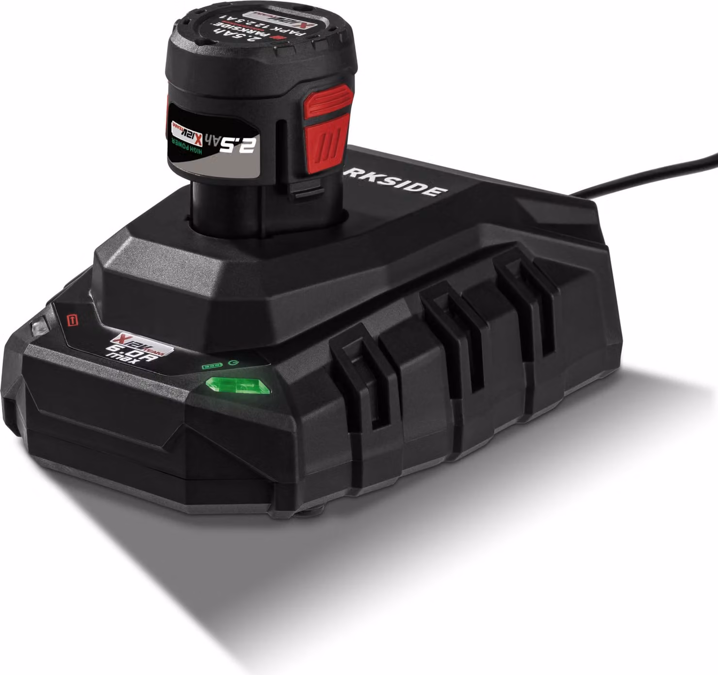 PARKSIDE Batteria ricaricabile 12 V / 2,5 Ah "PAPK 12 2,5 A1" e caricatore "PLGK 12 6,0 A1" 50 W