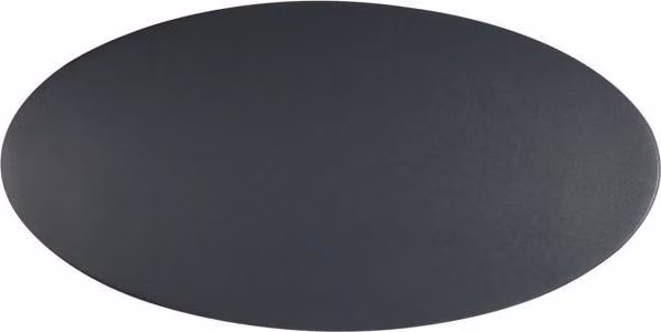 Lampada da parete minimalista a ellisse LED 6W colore caldo top down nero sabbiato IP54 PONTAS Italux