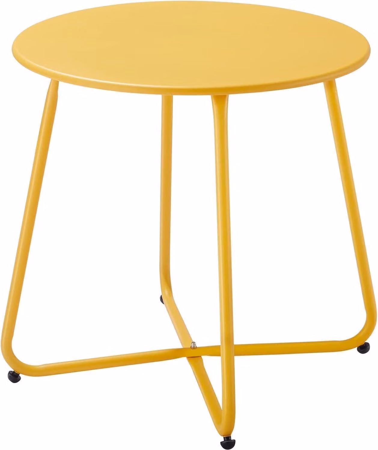Fokebel tavolino da giardino in metallo giallo Ø 45x45H cm